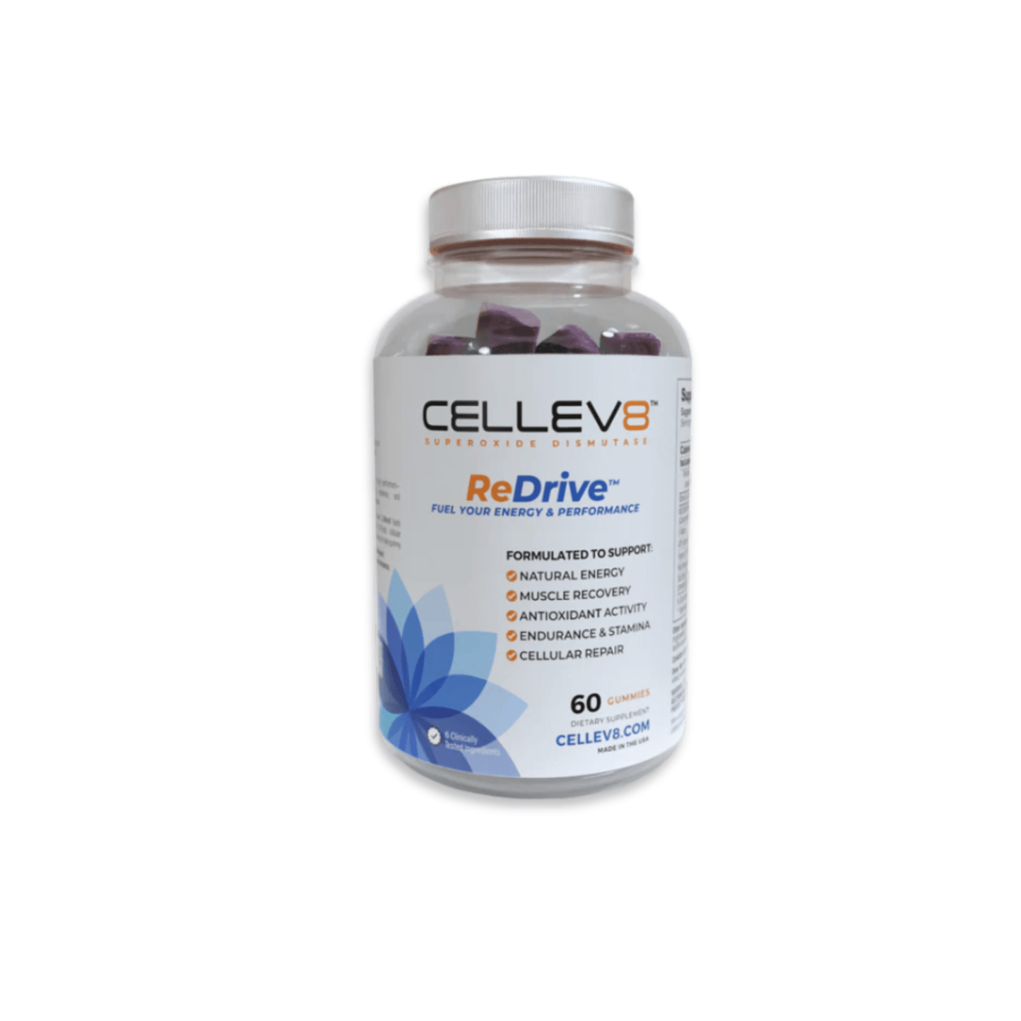 1 - Month Supply ReDrive Performance Gummies (60ct. Bottle) - Cellev8