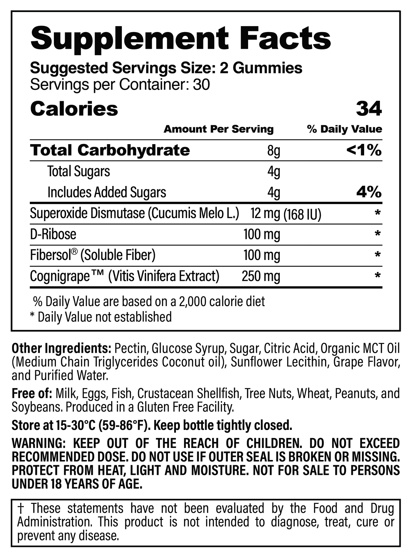 Focus & Memory Gummies (60ct. Bottle) - Cellev8