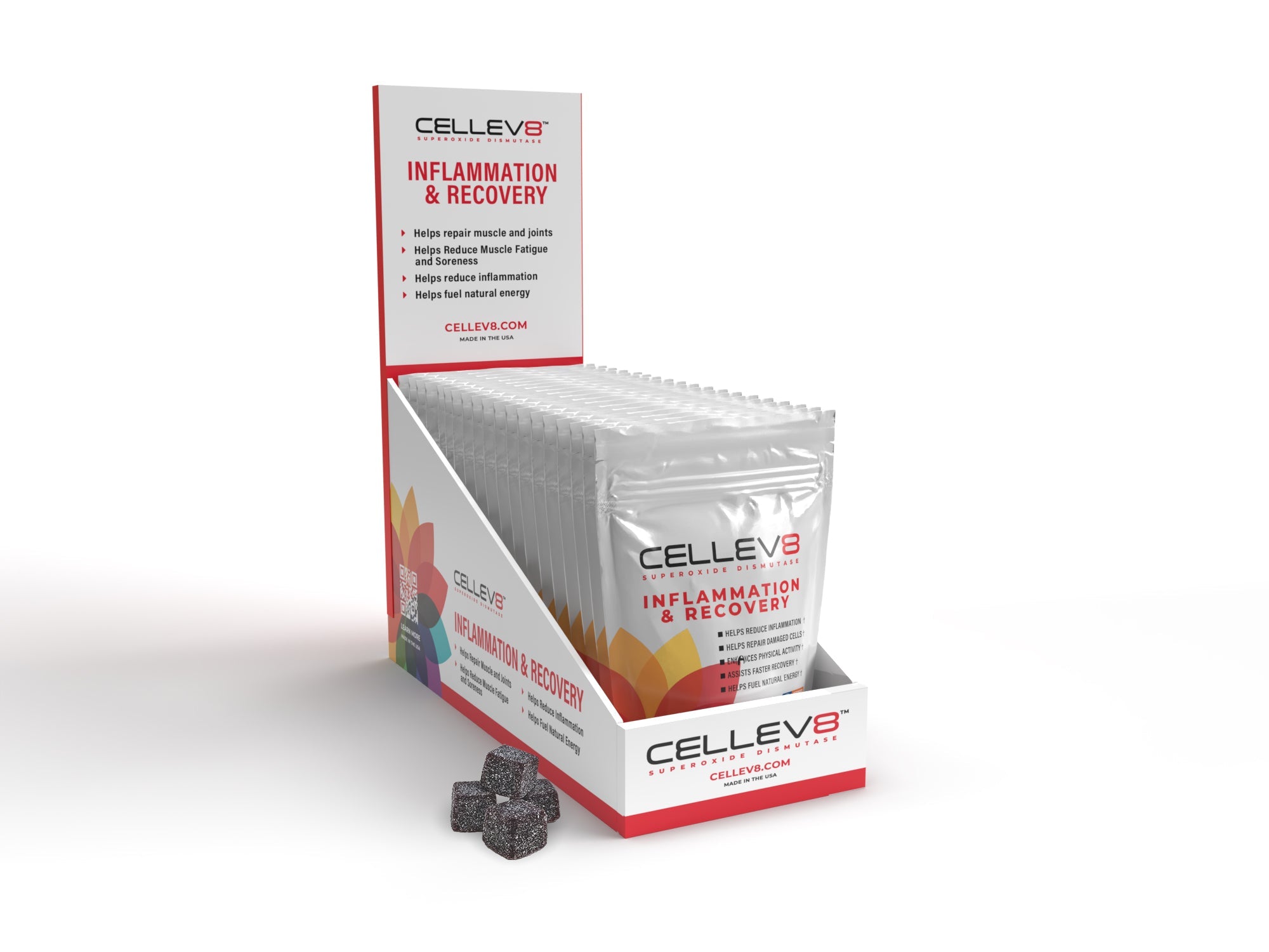 Inflammation & Recovery Gummies (20 4ct. Packs) - Cellev8