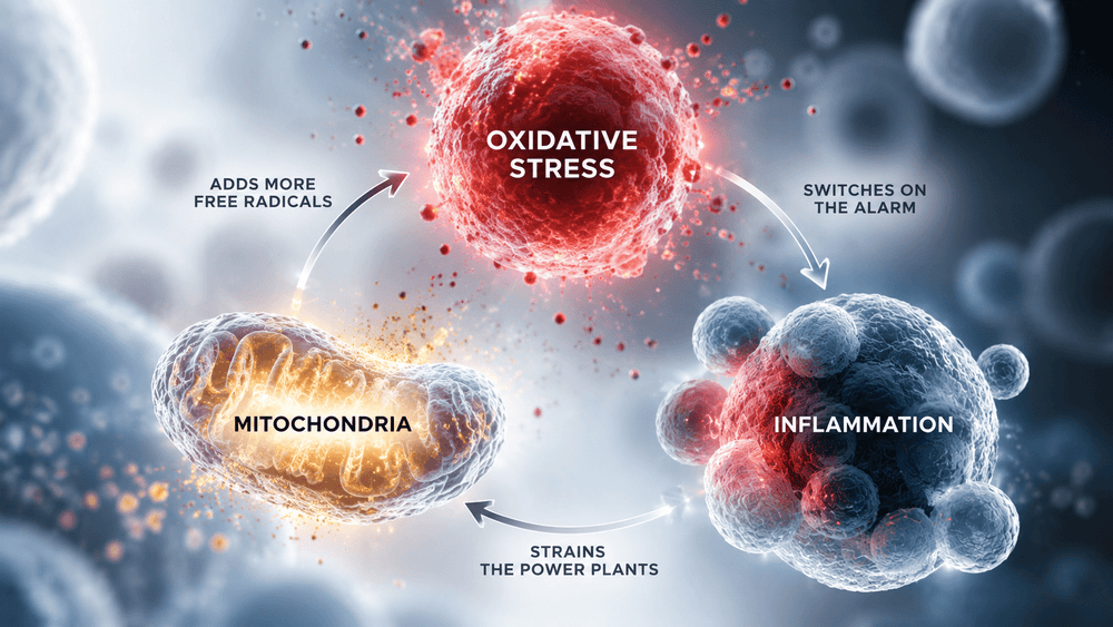 Oxidative Stress, Inflammation & Mitochondria Explained - Cellev8 Nutrition, Inc.