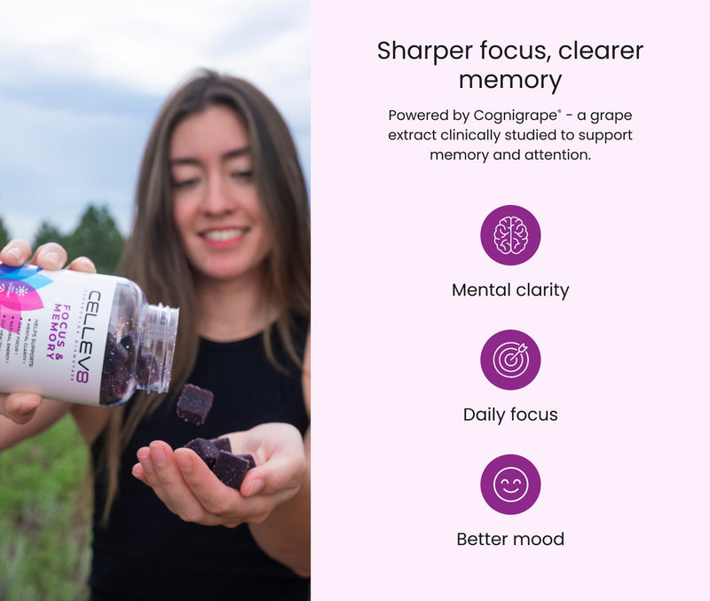 Focus & Memory Gummies (60ct. Bottle)