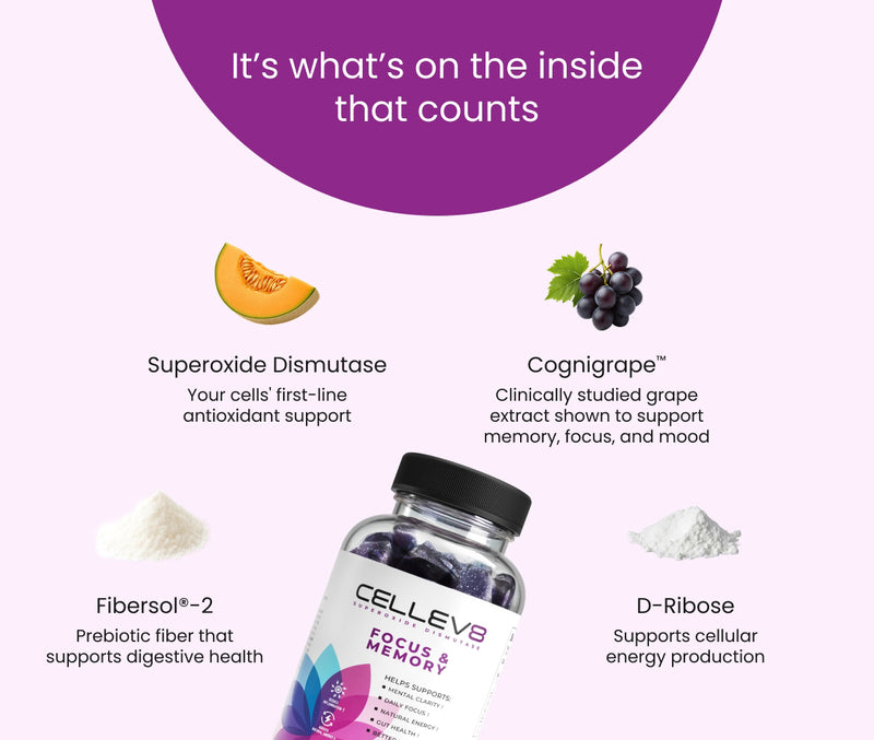 Focus & Memory Gummies (60ct. Bottle)