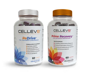 Cellev8 Prime Performance Bundle featuring ReDrive and Prime Recovery gummies