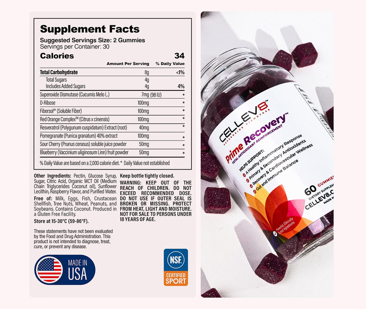 Prime Recovery® Gummies (60ct. Bottle)