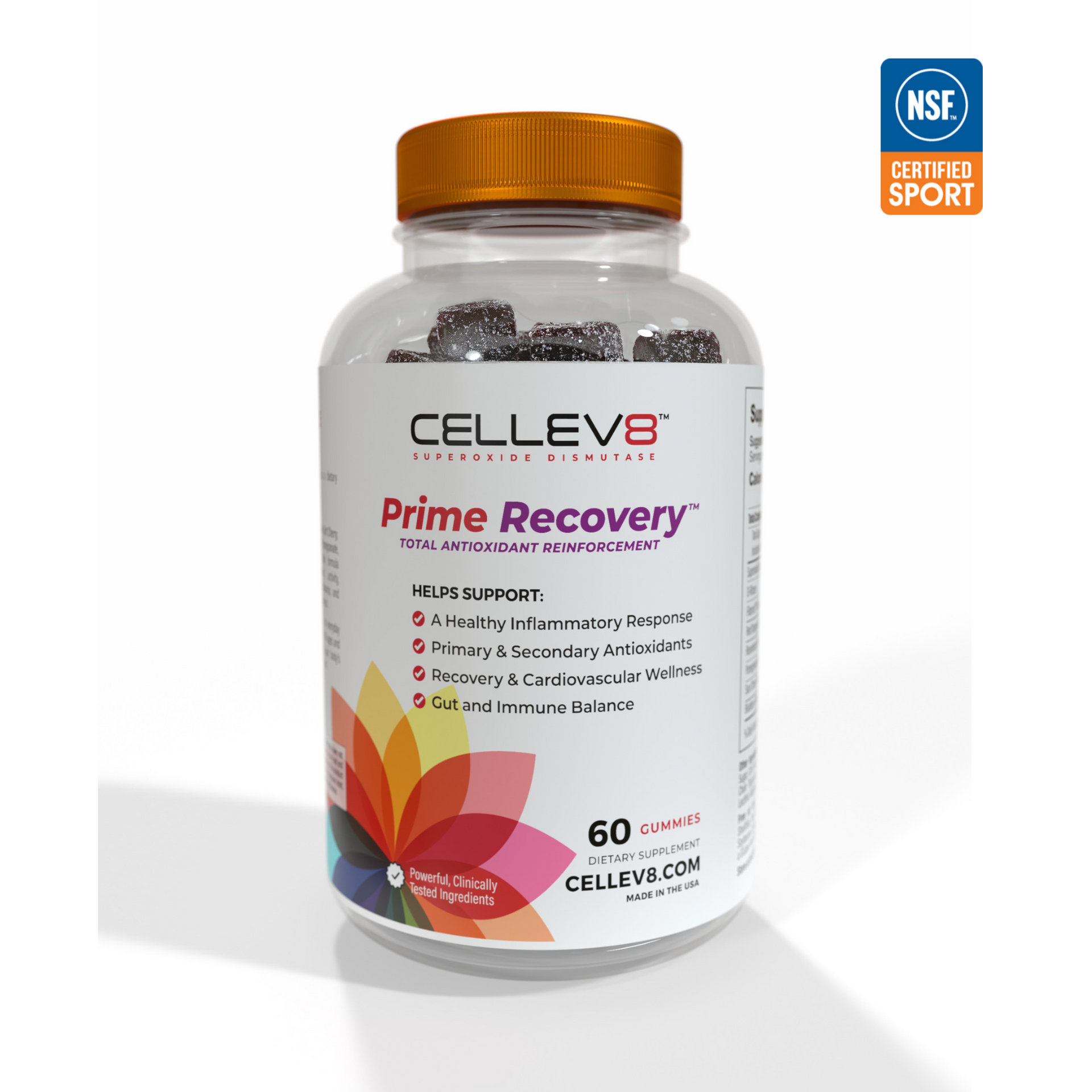 サプリメント Prime Recovery Gummies (60ct. Bottle) – Cellev8 Nutrition, Inc.