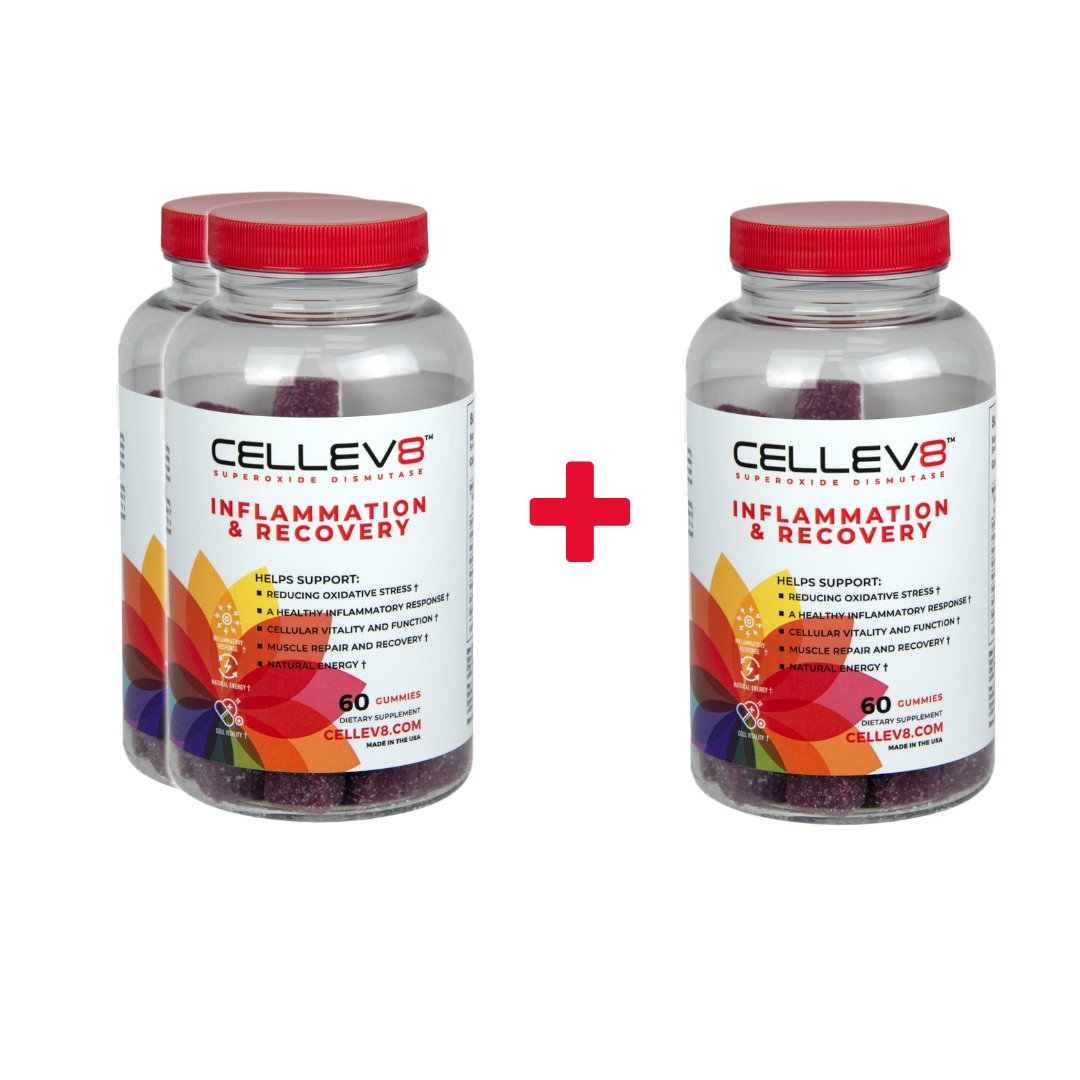 Buy 2, Get 1 FREE 60ct. Inflammation & Recovery Gummies - Cellev8