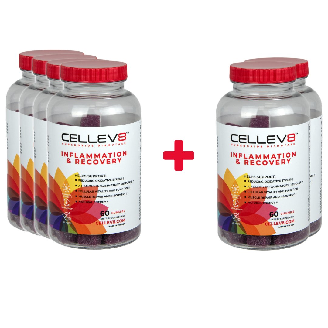 Buy 4, Get 2 FREE 60ct. Inflammation & Recovery Gummies - Cellev8