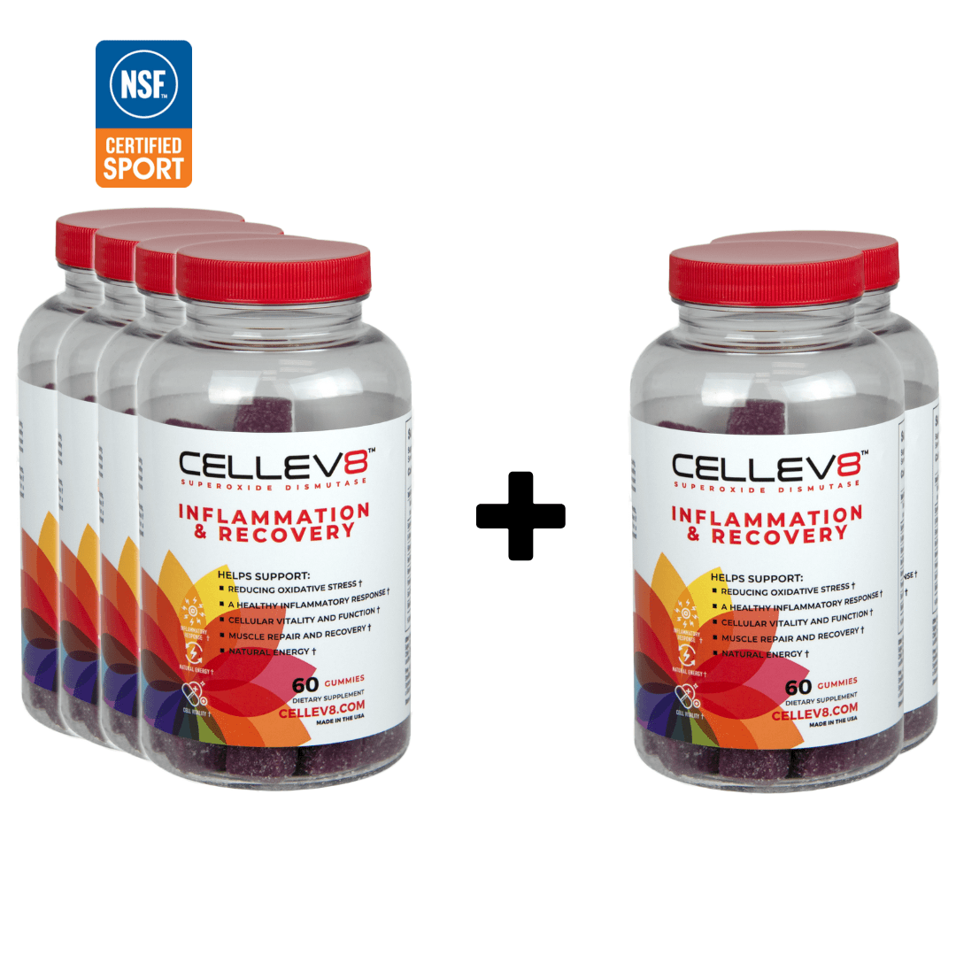 Buy 4, Get 2 FREE 60ct. Inflammation & Recovery Gummies - Cellev8