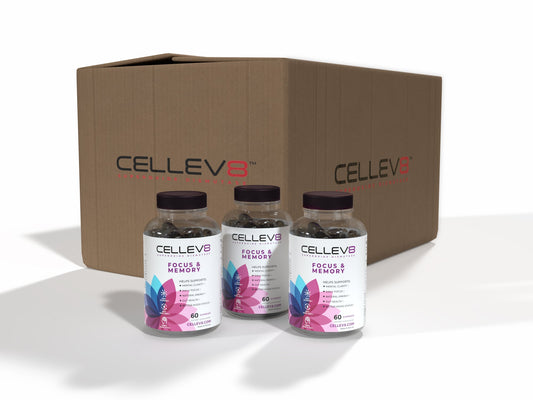 Focus & Memory 60ct. Bottles Case - Cellev8