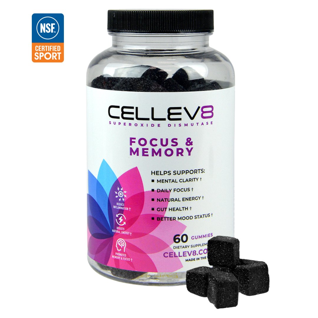 Focus & Memory Gummies (60ct. Bottle) - Cellev8