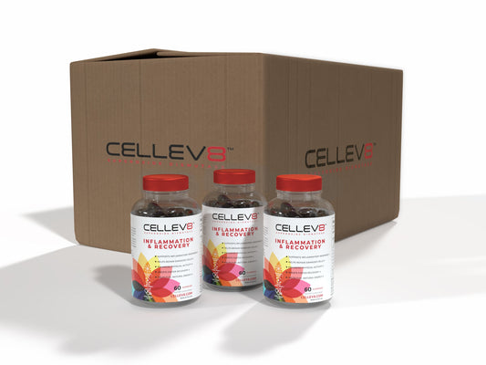 Inflammation & Recovery 60ct. Bottles Case - Cellev8