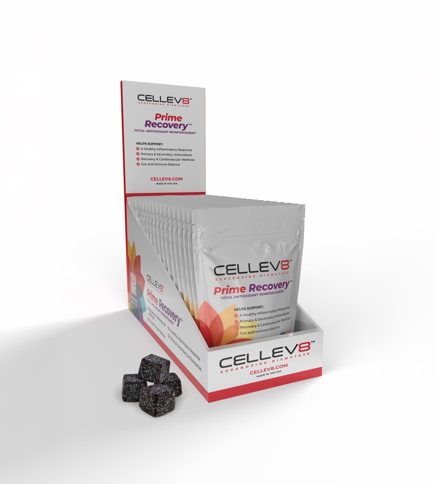 Prime Recovery Gummies (20 4ct. Packs) - Cellev8 Nutrition, Inc.