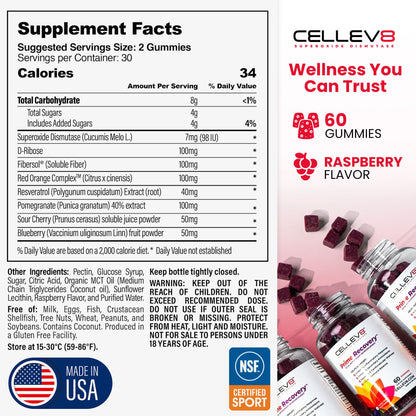 Prime Recovery Gummies (60ct. Bottle) - Cellev8 Nutrition, Inc.