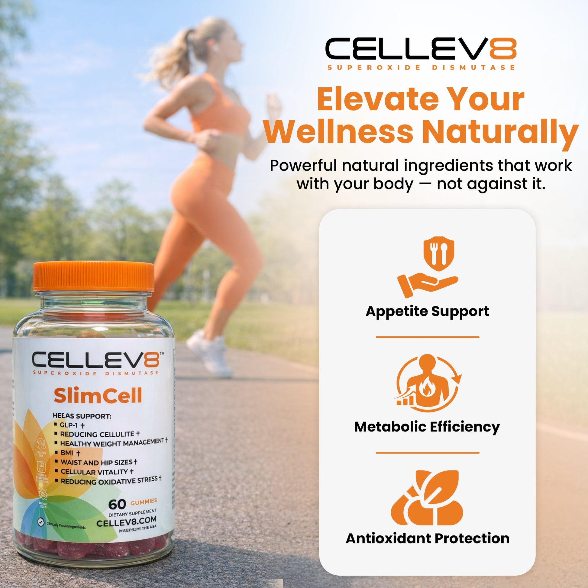 SlimCell® Gummies (60ct. Bottle) - Cellev8 Nutrition, Inc.