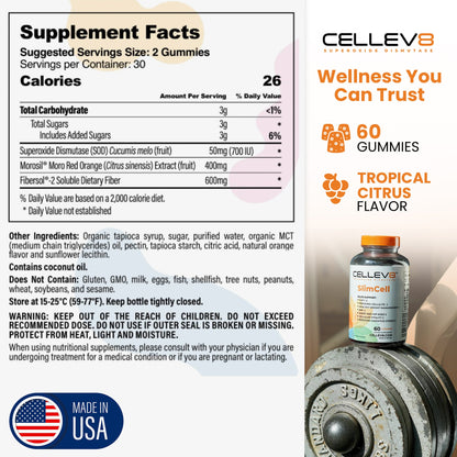 SlimCell® Gummies (60ct. Bottle) - Cellev8 Nutrition, Inc.